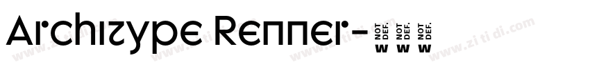 Architype Renner字体转换 Architype Renner字体转换